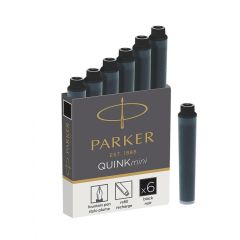 Tintenpatronen PARKER® mini, 6/1 schwarz AFORUM.shop® 